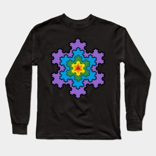 The Koch Snowflake Long Sleeve T-Shirt